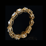 Gold Tone American Diamonds & Kundan Bracelet