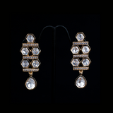 Diamond and Kundan Necklace Set with Earrings