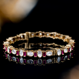 Ruby and Kundan Stone Bangles