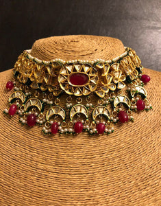 Kundan Set with Jhumka Earrings - Ziva Art Jewellery